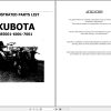 Kubota Tractor B7001 B6001 B5001 Illustrated Parts Manual JA 1