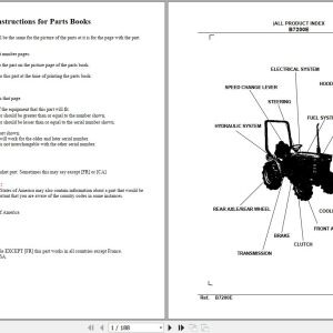 Kubota Tractor B7200E Parts Manual 1