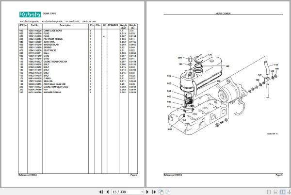 Kubota Tractor B7410D Parts Manual 2