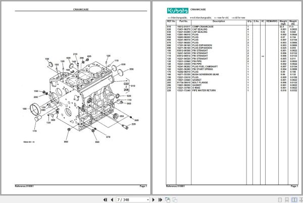 Kubota Tractor B7510HSD Parts Manual 2