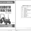 Kubota Tractor B8200 Operators Manual 1
