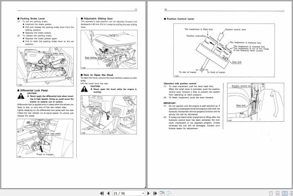 Kubota Tractor B9200 Operators Manual 66361 6291 2 2