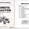 Kubota Tractor BX1500 1800 2200 Operators Manual K2511 7121 1 1