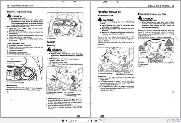 Kubota Tractor BX1500 1800 2200 Operators Manual K2511 7121 1 2