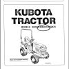 Kubota Tractor BX1870 BX2370 BX2670 Operators Manual K2771 7121 1 1