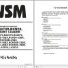 Kubota Tractor BX1870 to LA243A Workshop Manual 9Y111 08554 1