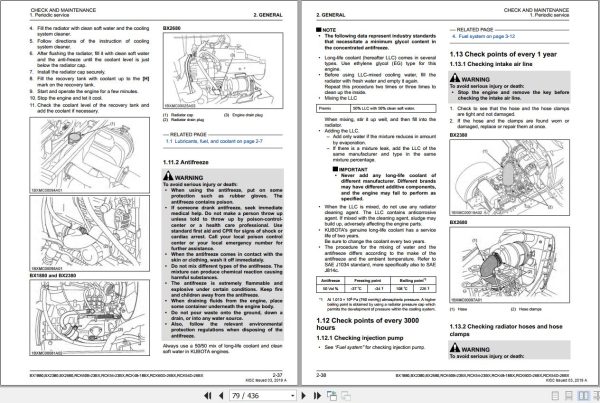 Kubota Tractor BX1880 to RCK54D 26BX Workshop Manual 9Y111 16342 2