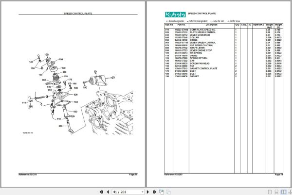 Kubota Tractor BX2230D Parts Manual 2