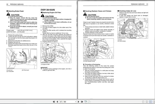Kubota Tractor BX2350 BX2350 Operators Manual K2581 7121 2 2