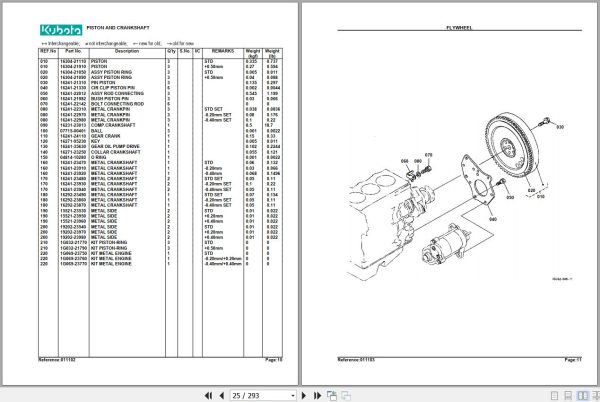 Kubota Tractor BX23D Parts Manual 2