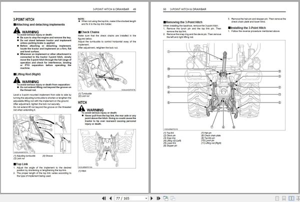 Kubota Tractor BX23S LA340 BT603 Operators Manual K2892 7121 2 2