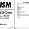 Kubota Tractor BX23S to RCK60B Workshop Manual 9Y111 16500 1