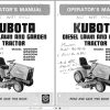 Kubota Tractor G3200 to G6200H Operators Manual 66021 6291 9 1