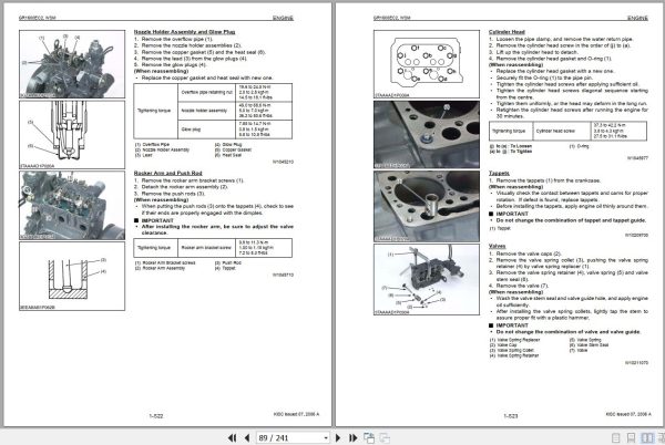 Kubota Tractor GR1600EC2 RCK42GREC2 Workshop Manual 9Y111 15560 2