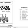 Kubota Tractor L2250 L2550 L2850 L3250 Operators Manual 32430 1972 1 1