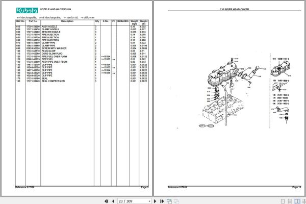 Kubota Tractor L2250F Parts Manual 2