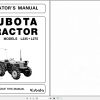 Kubota Tractor L235 L275 Operators Manual 35260 19717 1