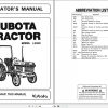 Kubota Tractor L2350 Operators Manual 32310 19712 1