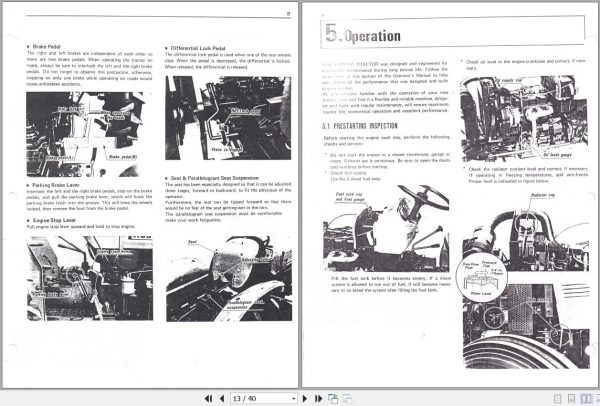 Kubota Tractor L245 L245DT Operators Manual Manual 2