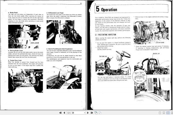 Kubota Tractor L245 L245TD Operators Manual 2