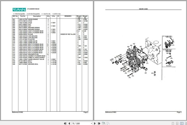 Kubota Tractor L245DT Parts Manual 2