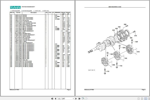 Kubota Tractor L2500DT Parts Manual 2