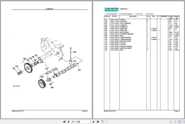 Kubota Tractor L2500F Parts Manual 2