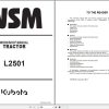 Kubota Tractor L2501 Workshop Manual 9Y111 11210 1