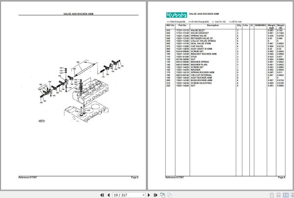 Kubota Tractor L2550DT Parts Manual 2
