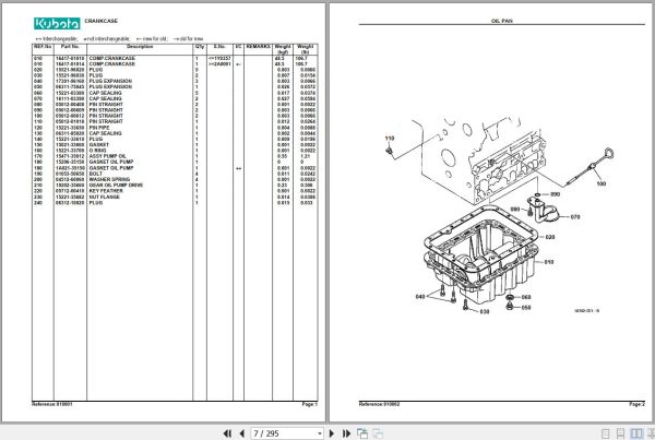 Kubota Tractor L2600F Parts Manual 2