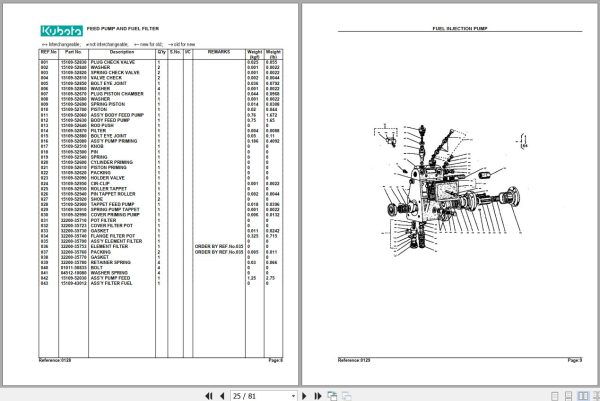Kubota Tractor L260P Parts Manual 2