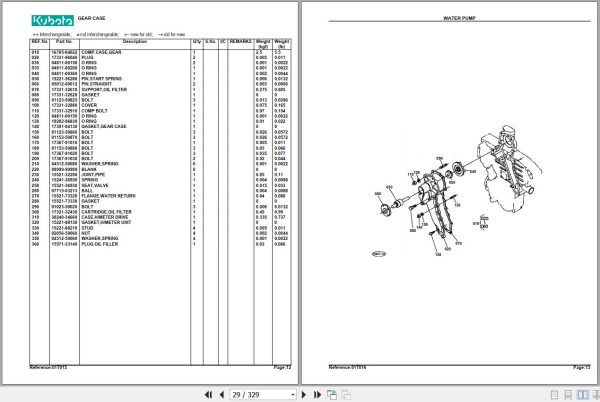 Kubota Tractor L2650DT Parts Manual 2