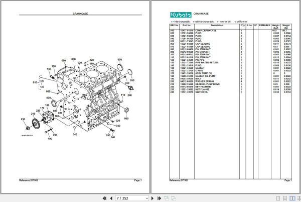 Kubota Tractor L2900DT GST Parts Manual 2