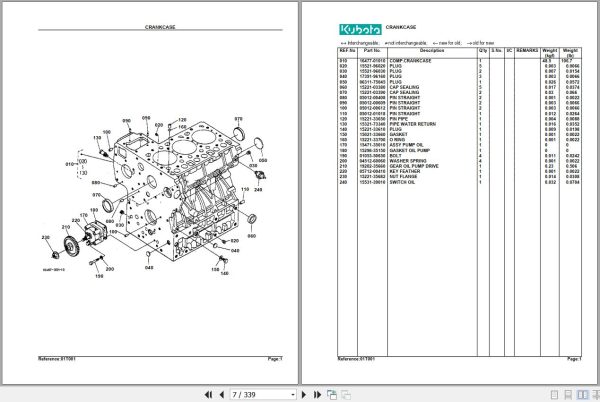 Kubota Tractor L2900DT Parts Manual 2