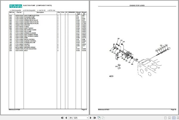 Kubota Tractor L2950DT Parts Manual 2
