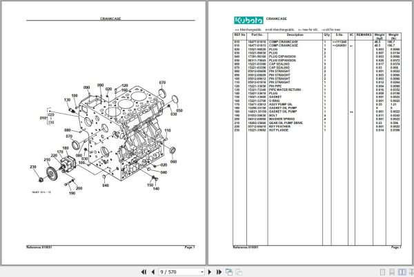 Kubota Tractor L3010DT GST HST Parts Manual 2