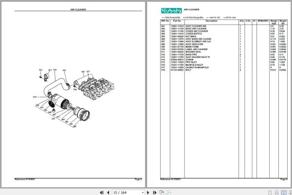 Kubota Tractor L305DT Parts Manual 2