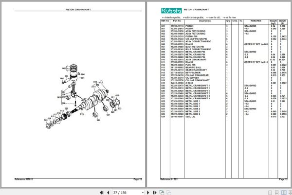 Kubota Tractor L305F Parts Manual 2