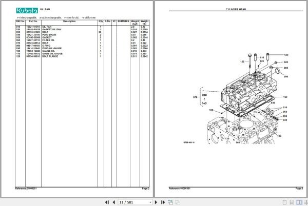 Kubota Tractor L3130DT Parts Manual 2