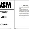 Kubota Tractor L3200 Workshop Manual 9Y111 13601 1