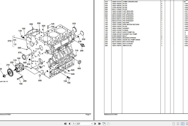 Kubota Tractor L3300DT Parts Manual 2