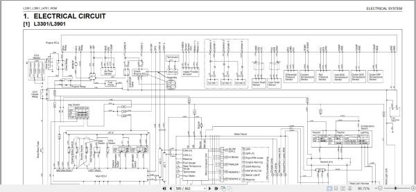 Kubota Tractor L3301 L3901 L4701 Workshop Manual 9Y111 10121 3