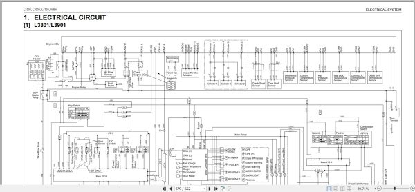 Kubota Tractor L3301 L3901 L4701 Workshop Manual 9Y111 10123 3