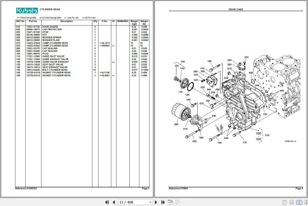Kubota Tractor L3400DT HST Parts Manual 2
