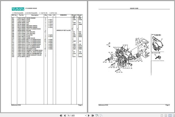 Kubota Tractor L345DT Parts Manual 2