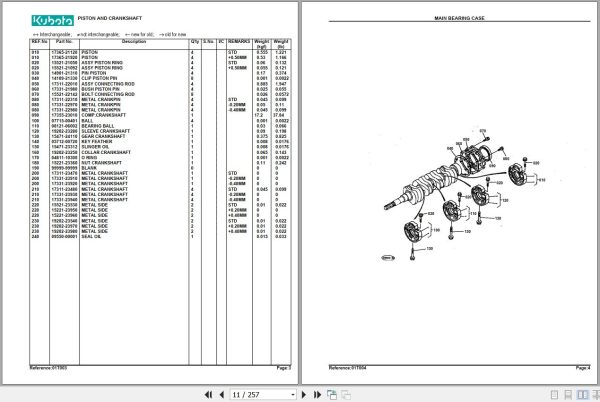 Kubota Tractor L3650F Parts Manual 2