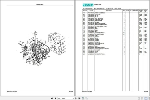 Kubota Tractor L3750 Parts Manual 2