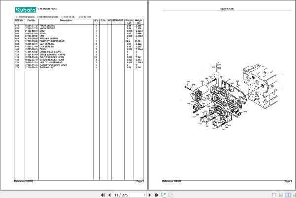 Kubota Tractor L4150DT Parts Manual 2