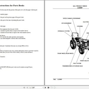 Kubota Tractor L4300F Parts Manual 1