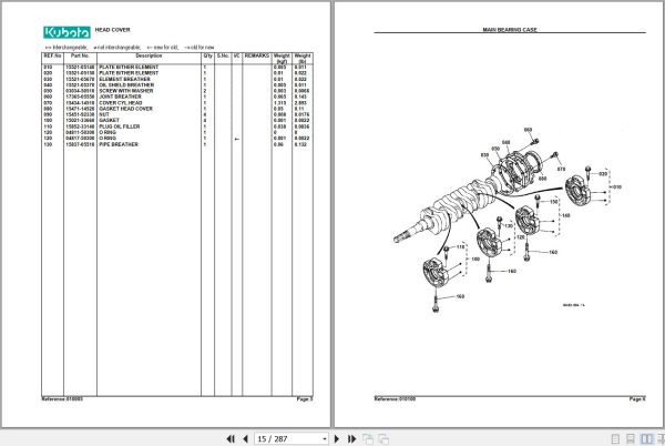 Kubota Tractor L4300F Parts Manual 2